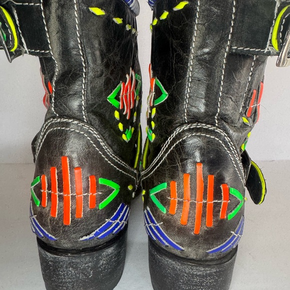 Women’s Old Gringo Hand Crafted Leather Boots Sz 7 - Picture 6 of 9